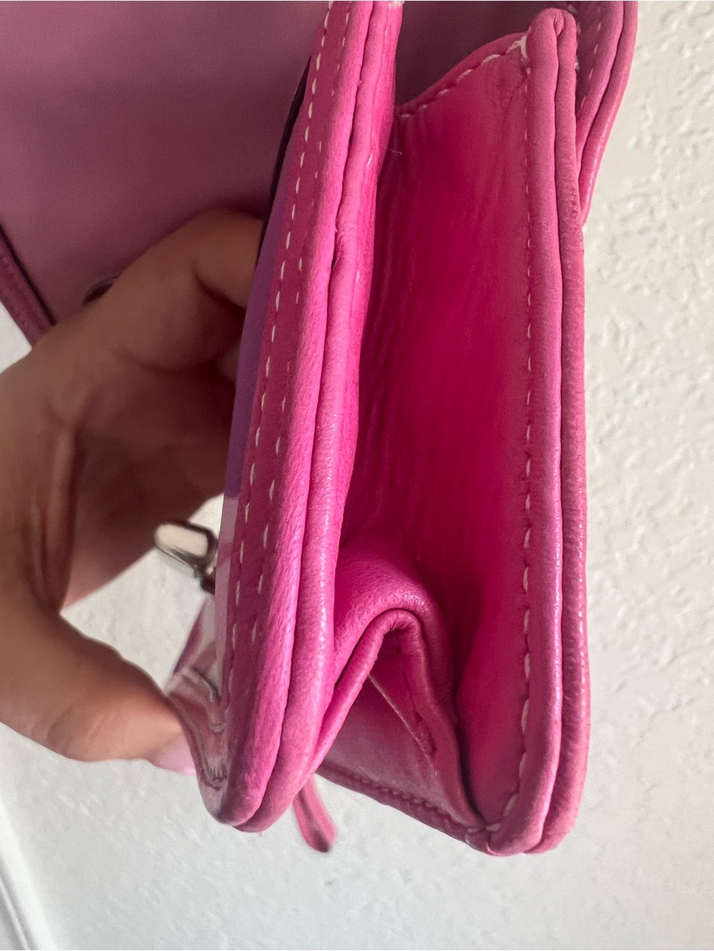 Coach Pink Optic Limited Edition Turnlock  Clutch/Wristlet - Picture 9 of 10